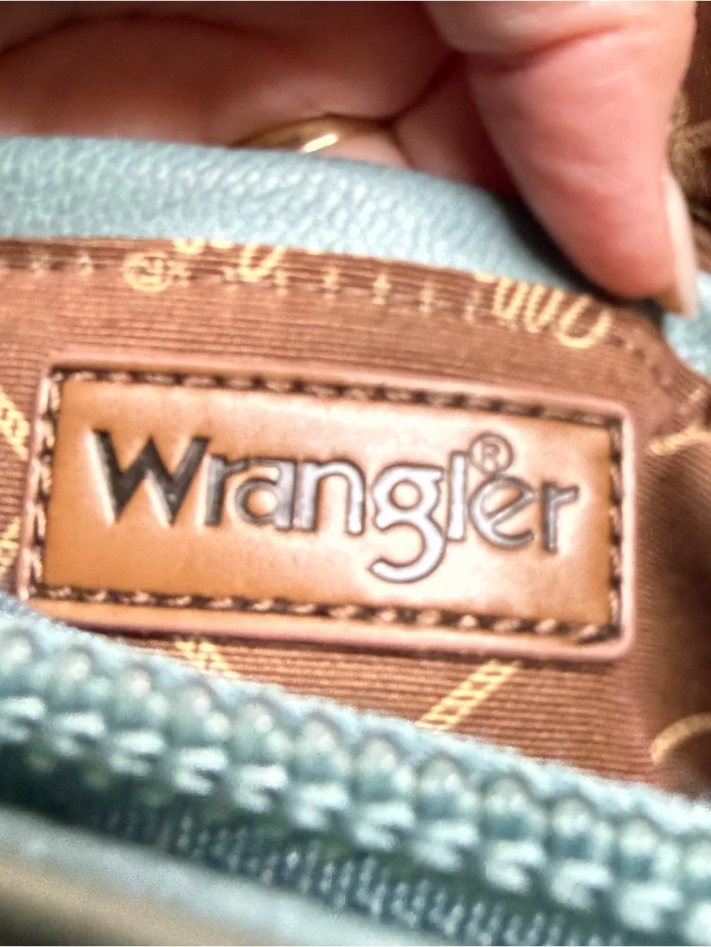 Wrangler Turquoise Southwestern Pattern Concealed Carry Tote
